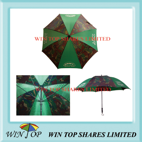Camouflage advertising golf umbrella