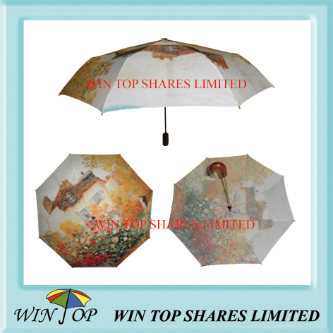 monet impressionism art umbrella