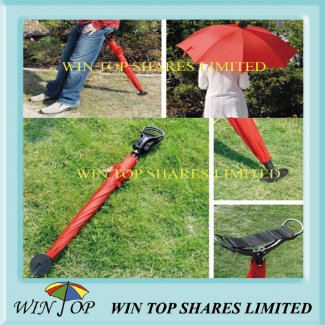 Particular outdoor chair umbrella
