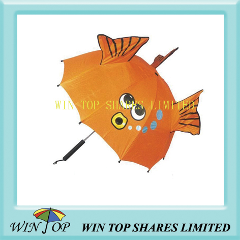 18" fish design cartoon baby umbrella