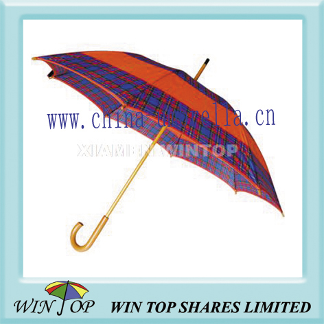 Auto Wooden polyester umbrella
