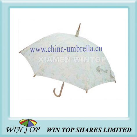 23" manual ladies cotton umbrella