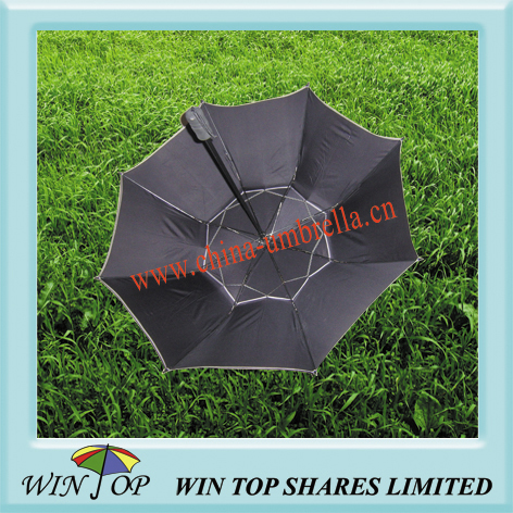 2 fold manual windproof umbrella