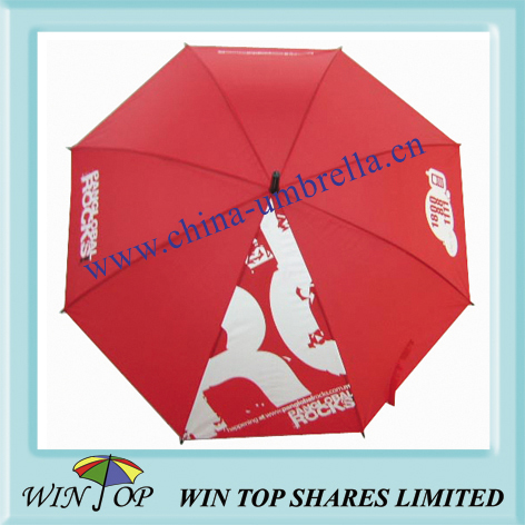 23 inch auto straight metal umbrella with logo
