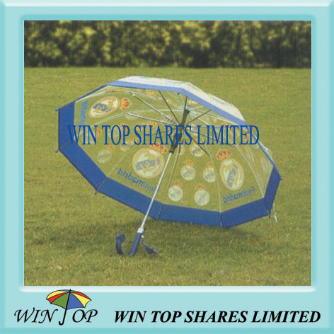 23" auto straight fashion plastic umbrella