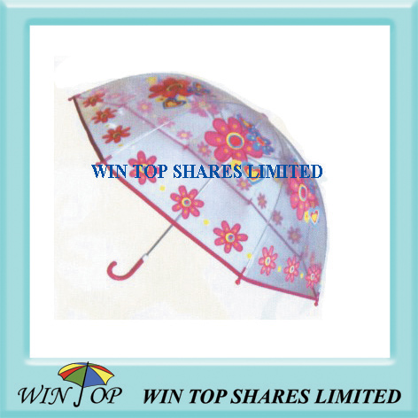 18" metal POE umbrella with flower logo